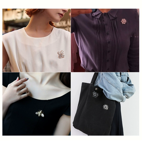 Бриллиантовая брошь, защитное белье, рубашка на лацкан