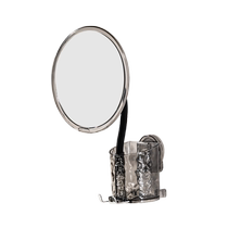 Zunmousse suction cup makeup mirror storage rack without punching bathroom wall-mounted mirror adjustable wall storage makeup mirror