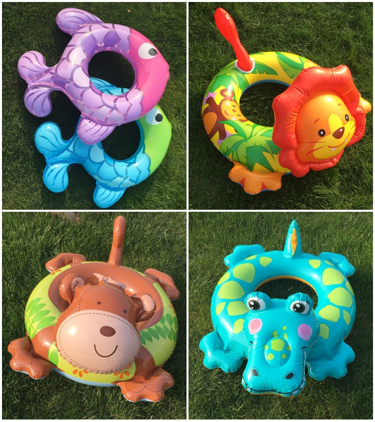 Thickened children's swimming circle 1-3-year-old cartoon inflatable swimming ring baby seat ring baby lifebuoy floating armband