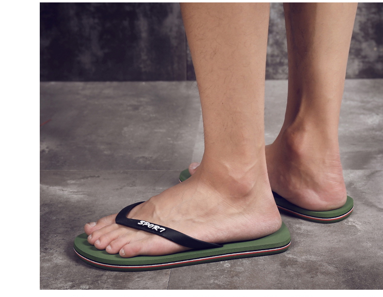 Mặt đất cách flip flops nam mùa hè dép chống trượt và dép cá tính Hàn Quốc phiên bản của xu hướng pinch ngoài trời giày bãi biển của nam giới thường