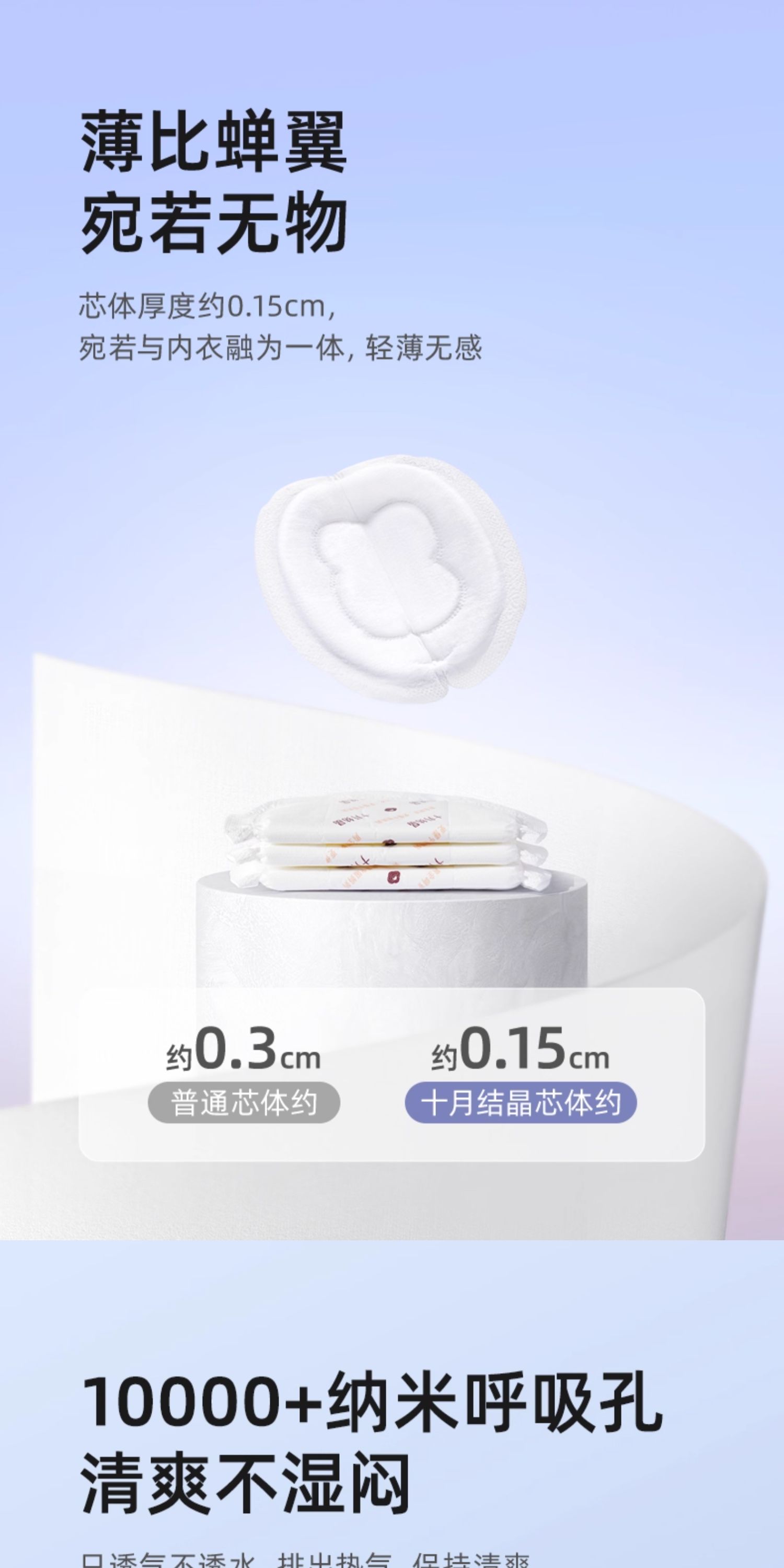 十月结晶防溢乳垫一次性溢乳垫冬季超薄隔奶垫产后防漏乳贴100片 — 15