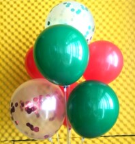 Christmas Decorations Matte Balloon Red Green Store Party Birthday Arrangement Christmas Decorations Balloons