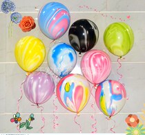 10-inch features Manau Balloon Print Cloud Color Ball Bar KTV Trim Marble TatXX_ENCODE_CASE_CAPS_LOCK_Off of Marble Print Balloons