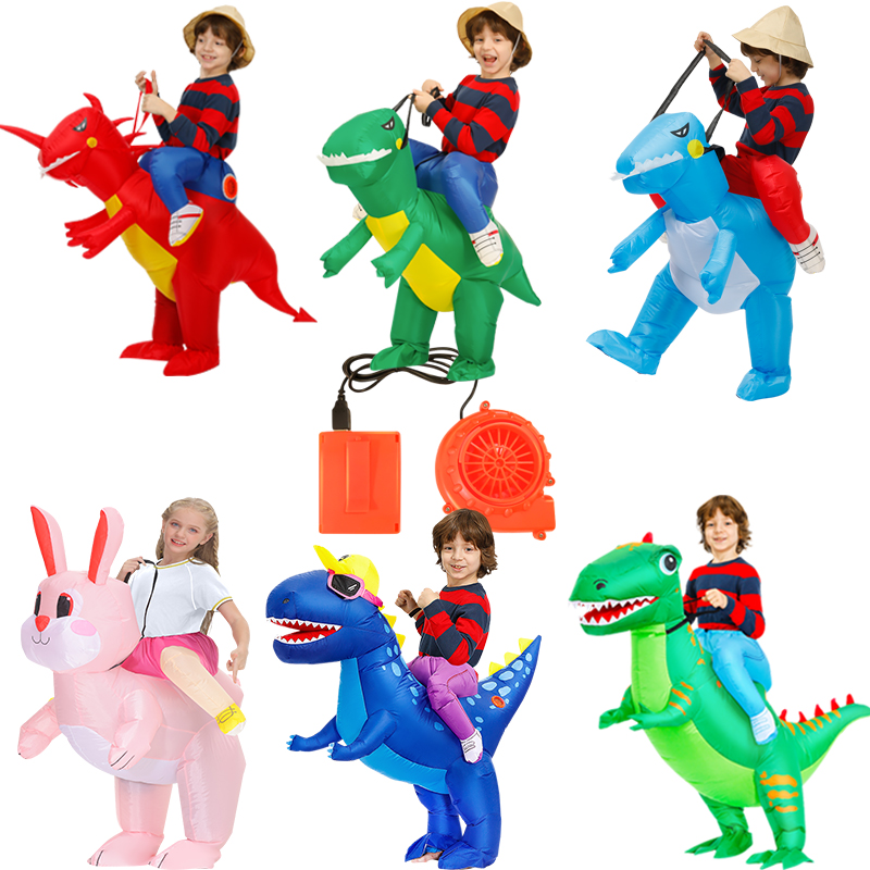Christmas Children's Clothing Adult Animal Riding Rabbit Cos Costumes Show Best of King Dinosaur Inflatable Clothes