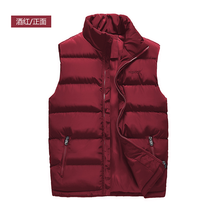 Vest nam mùa thu và mùa đông Phiên bản Hàn Quốc của áo thun cotton trẻ trung ấm áp áo vest nam dày vest trung tính cỡ lớn vest các kiểu áo ghi lê nam