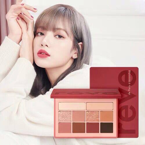 South Korea moonshot limited eye shadow disc pearly matt autumn winter LISA joint reve de paris red