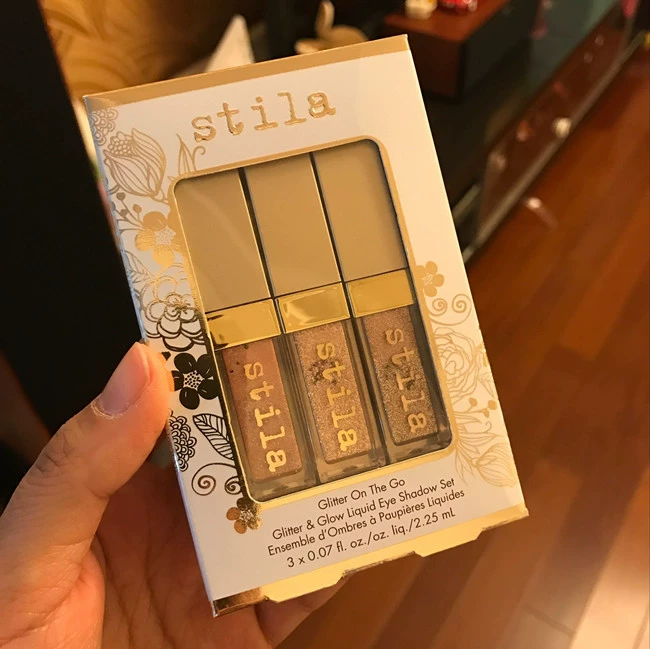 Cửa hàng miễn thuế Hàn Quốc Stila / Stina Liquid Eye Shadow mèo con karma / kim cương bụi