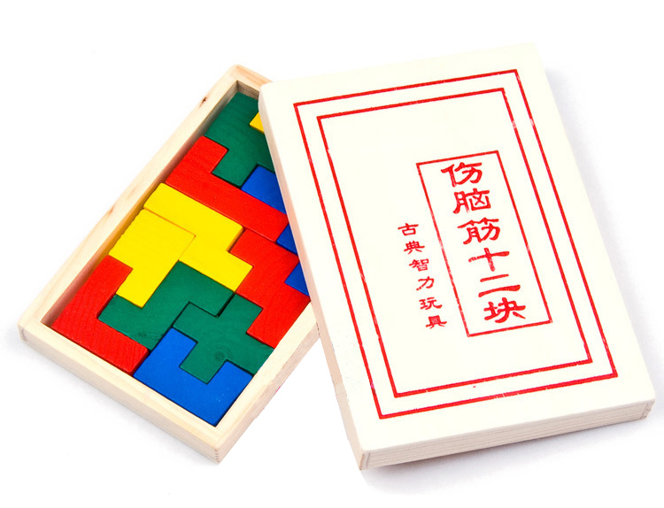Trí tuệ cổ điển Trung Quốc sức mạnh sáng tạo đồ chơi màu não 12 món quà sinh nhật người lớn Tetris đồ chơi thông minh cho bé 1 tuổi