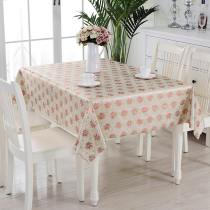 Waterproof tablecloth pvc plastic fabric ins anti-scalding and oil-proof disposable coffee table mat Nordic tablecloth rectangular table mat