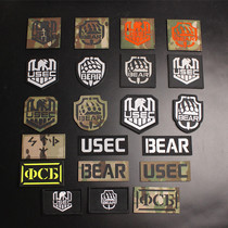 Escape Takov Bear USEC Reflective Magic Label Personality Backpack Tips Back Back Back Back Back