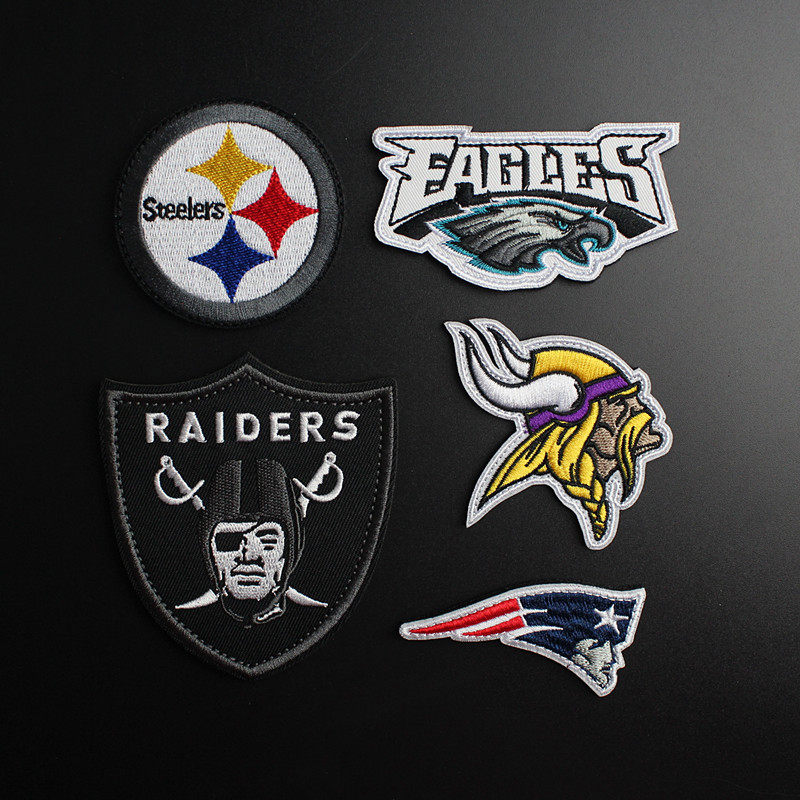High-quality NFL football team labels Vikings Philadelphia commander magic sticker badge