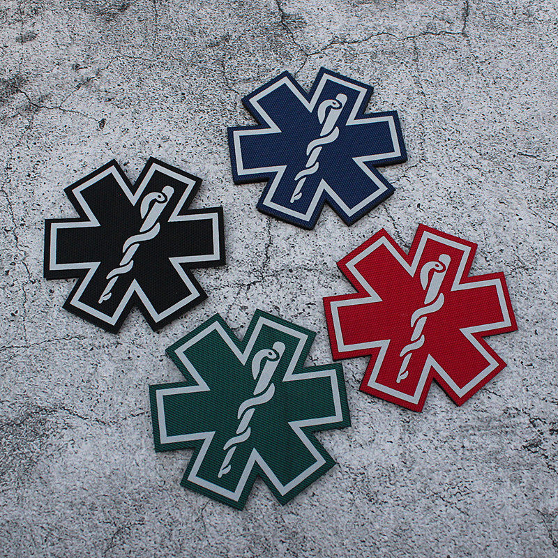 Life Star Rescue Snake Infrared IR Magic Label Night Light Pasted Backpack Patch Armband