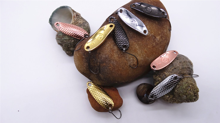 Renzhi outdoor new 5 grams 7 grams 10 grams quiet scale stream Ouna single hook sequins road sub bait fake bait fishing gear