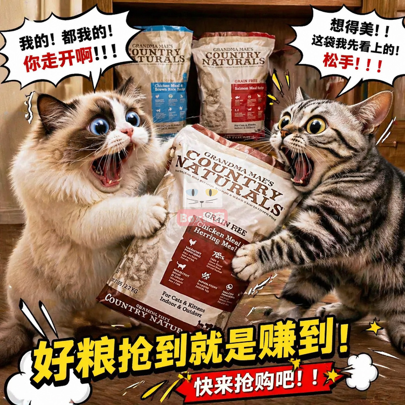 American Meiya Grandma's Grain-Free Salmon, Chicken, and Brown Rice Hypoallergenic Adult and Kitten Cat Food, Whole Cat Food 6/12 Lbs American Meiya Grandma's Grain-Free Salmon, Chicken, and Brown Rice Hypoallergenic Adult and Kitten Cat Food, Whole Cat Food 6/12 Lbs
