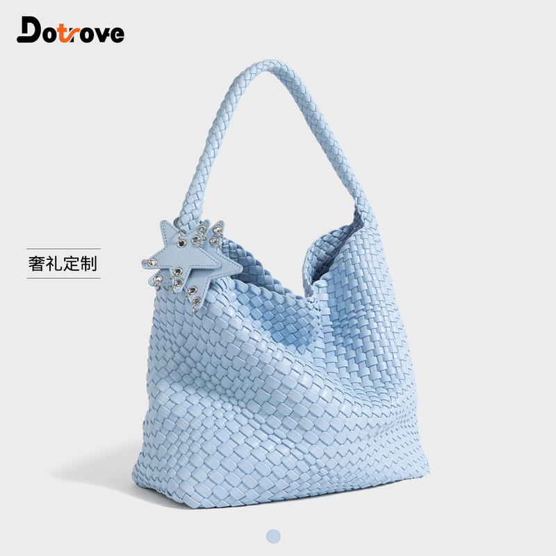 Dutao Big Brand High-End Woven Tote Bag for Women 2026 New Summer Large Capacity Commuter Underarm Bag Shoulder Bag