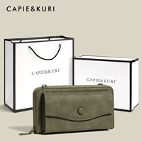 Зеленый бумажник, подарочная коробка