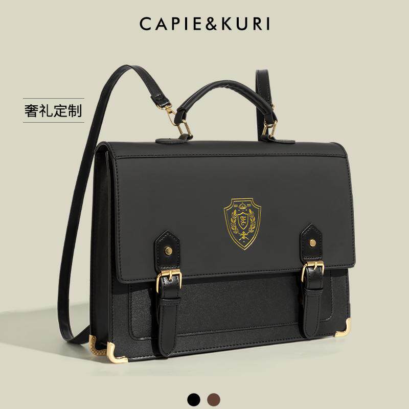 CAPIE&KURI Японские школьные принадлежности JK униформа портфель для девочек большой емкости ретро значок универсальная сумка для компьютера Изображение 1