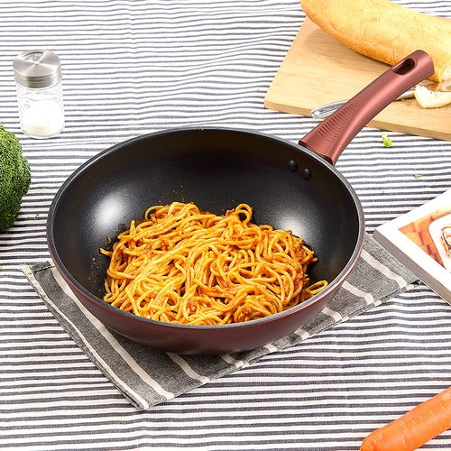 依膳食 Масляный дым, не -стабильная кастрюля, кастрюля с перемешиванием, пан -дип -сковорода, электромагнитная плита газовая плита, подходящий домашний горшок