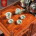Đồ nội thất bằng gỗ gụ hedgehog gỗ đàn hương đỏ bánh xe nước trà gỗ rắn Trung Quốc tủ trà phòng trà gỗ cẩm lai tủ bên căn hộ nhỏ Bàn trà - Bàn trà