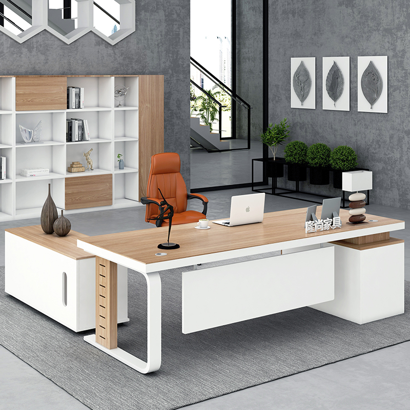 Longshang boss desk desk Boss desk desk and chair simple Foshan general manager's office