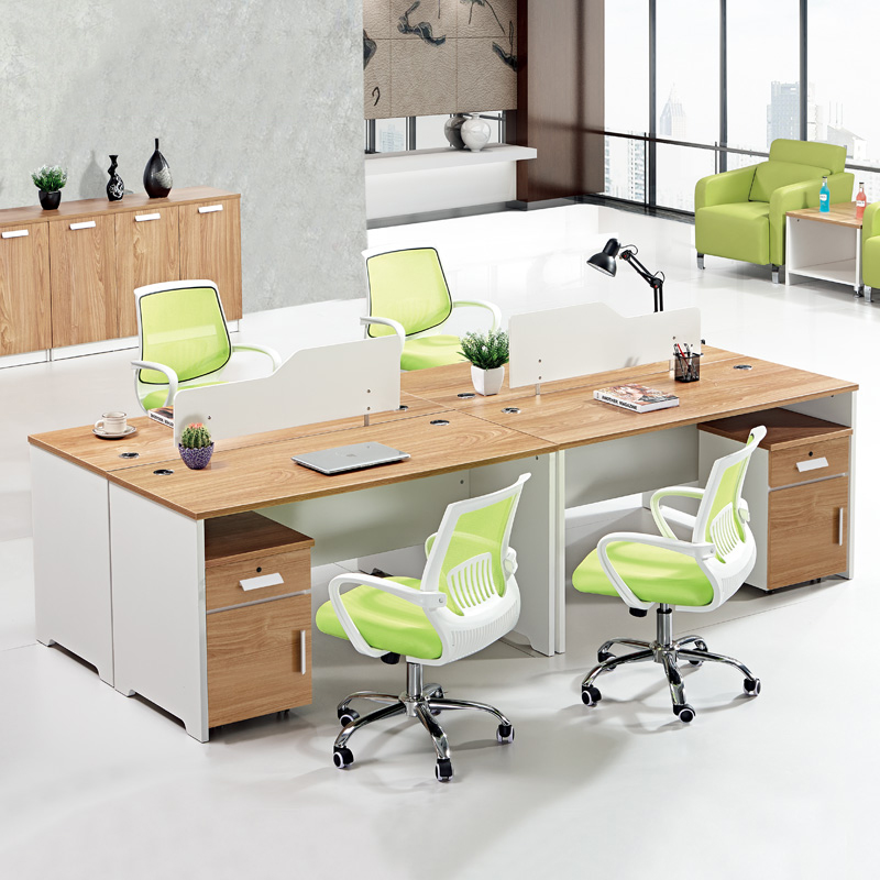 Office furniture 2 people 4 people office desk chair computer desk staff table combination screen work bit staff table card seat