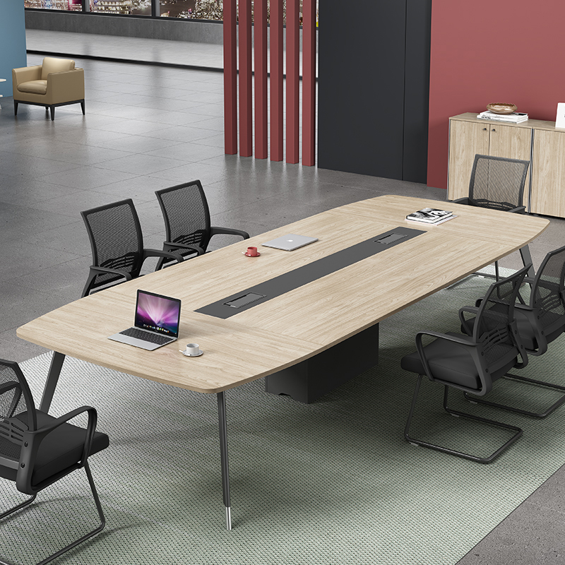 Small conference tableLong tableSimple modern conference roomReceptionLong negotiationDesk chair combinationOffice furniture