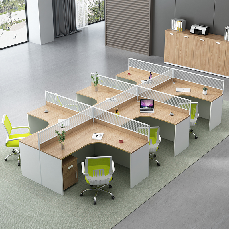 Staff desk simple modern office furniture 246 man-bit office desk and chair combination office table