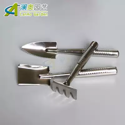 Succulent plant potted tools shovel rake stainless steel shovel gardening flower tools three-piece garden tools