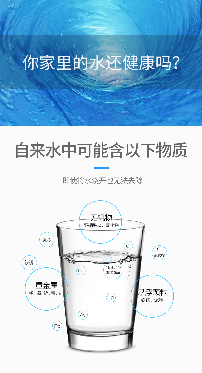 TCL 厨房净水龙头 净水器 5μm第3代陶瓷复合滤芯 图2