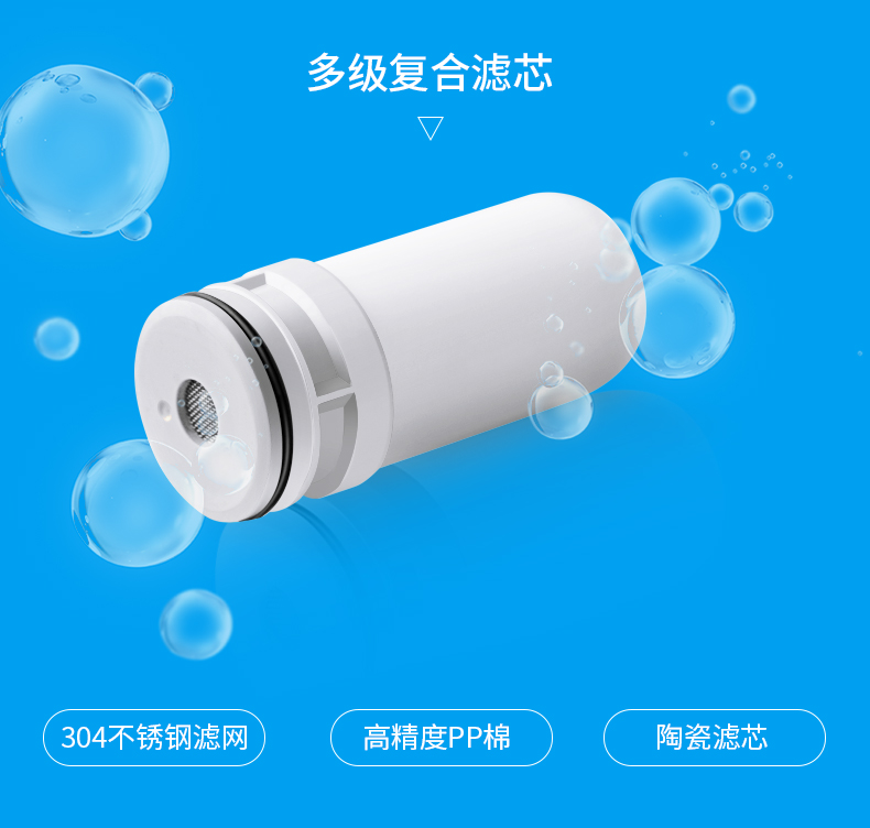 TCL 厨房净水龙头 净水器 5μm第3代陶瓷复合滤芯 图5