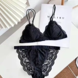 Ультратонкий тонкий кружевной бюстгалтер, комфортный сексуальный бюстгальтер без косточек, французский стиль