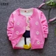 . Áo khoác mùa xuân cho bé gái 0-1-2-3-4 tuổi quần áo trẻ em mới quần áo trẻ em cotton mỏng cardigan trẻ em quần áo mùa xuân trên - Áo khoác