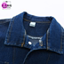 Chàng trai denim jacket 2020 mùa thu / mùa đông mặc trẻ em mới của 10 gói mỏng thời trang đơn giản áo khoác. 