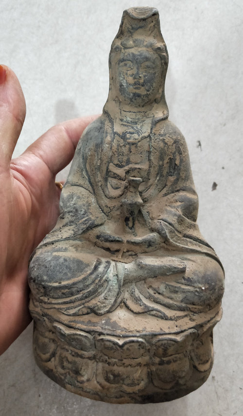 古董古玩收藏大清乾隆年制出土老銅器古銅器老銅觀音-淘寶Taobao | 天貓