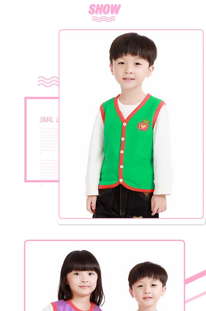 Trẻ em Nam Cực mặc vest trẻ em vest trẻ em cotton bé trai và bé gái đồ lót ấm áp trẻ em cộng với vest nhung quần áo bé gái