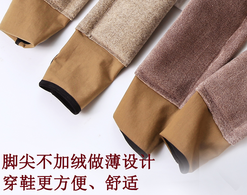 Người Nam Cực cộng với quần legging giả nhung thực sự qua tông màu da chân quần nữ mùa thu đông chống móc dày ấm áp. quần nữ đẹp
