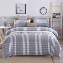 (Special) autumn and winter thick old coarse cloth double quilt cover 1 5m 1 8m 2 0M cover students single quilt cover