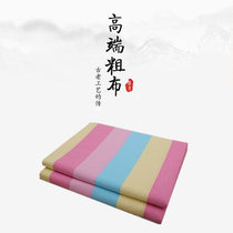 Non-balling cotton square old coarse cloth single Double 1 5m 1 8m bed sheet three-piece set quilt cover non-fading