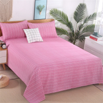 Thickened new old coarse cloth sheets single double single student dormitory single 1 2 1 5 1 8 meters bed sheet