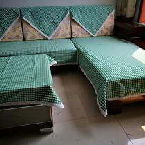 Lace thickened old coarse cloth sofa towel combination sofa cushion increased thick non-slip sofa cover Four Seasons fabric mat