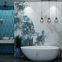 Cat Eye Crystal Glass Mosaic Living Room TV Puzzle Tile Nordic Modern Genguan Gangway Background Wall