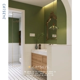 Кошачий глаз французская ретро -плитка зеленая ванная комната ванная кирпич.