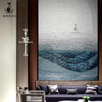 Cats eye modern minimalist personality custom glass mosaic cut painting background wall entrance restaurant puzzle tile