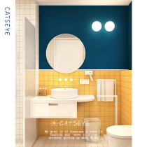 Cat Eye Nordic Toilet Mosaic Tile Bathroom Bathroom Wall - Tile Toilet 9 - House Small White Tile Toilet