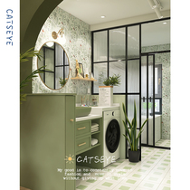 Cat Eye Retro Toilet tiles tiles French green toilet tiles bathroom wall tiles