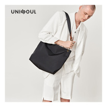  UNISOUL shoulder bag mens casual nylon cloth bag simple canvas bag street trend mens bag travel bag womens bag
