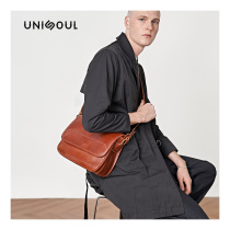  Messenger bag mens casual leather shoulder bag 2020 new mens bag retro trend mens bag handmade leather bag