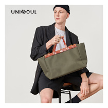  UNISOUL handbag mens casual nylon tote bag trend stitching backpack 2020 new mens messenger bag
