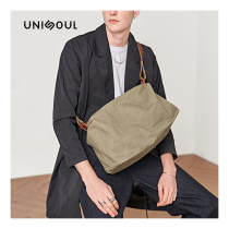  UNISOUL messenger bag mens trendy brand casual canvas bag shoulder bag fashion fitness bag mens backpack travel bag