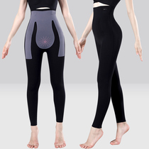 High waist Outer wear collection abdominal display slim black beating underpants tight waist lifting hip and hip beauty legs beauty body pants plastic pants long pants women burning